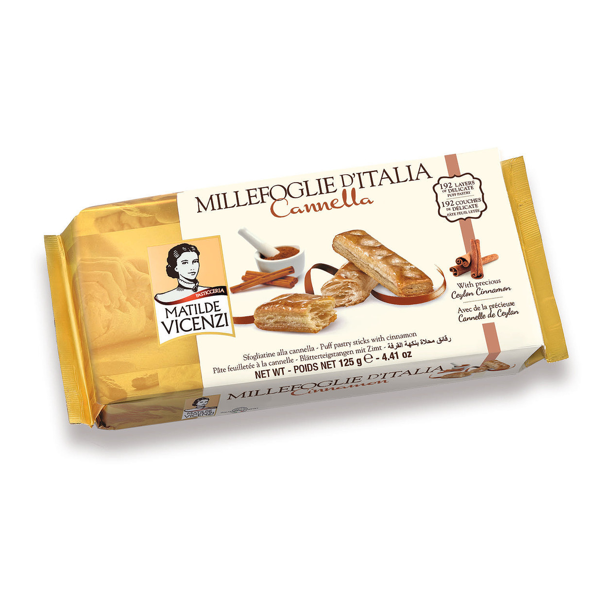 Puff Pastry Sticks With Cinnamon 125g Italianfood Net The Authent